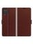 Retro Чехол книжка для Samsung Galaxy M12 / A12 Коричневый