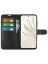 Wallet Чехол книжка с магнитом эко кожаный с карманом для карты на Huawei Honor 70 черный