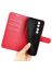 Wallet Чехол книжка с магнитом эко кожаный с карманом для карты на Honor 90 красный