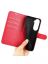 Wallet Чехол книжка с магнитом эко кожаный с карманом для карты на Honor 90 Lite красный