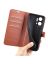 Wallet Чехол книжка с магнитом эко кожаный с карманом для карты на Honor X7A коричневый
