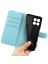 Wallet Чехол книжка с магнитом эко кожаный с карманом для карты на Honor X8a голубой