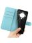 Wallet Чехол книжка с магнитом эко кожаный с карманом для карты на Honor X9A голубой