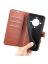 Wallet Чехол книжка с магнитом эко кожаный с карманом для карты на Honor X9A коричневый