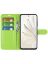 Wallet Чехол книжка с магнитом эко кожаный с карманом для карты на Huawei Honor 70 зеленый
