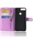 Wallet Чехол книжка с магнитом эко кожаный с карманом для карты на Huawei Honor 7C Pro фиолетовый