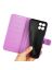Wallet Чехол книжка с магнитом эко кожаный с карманом для карты на Huawei Honor X6 фиолетовый