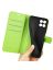 Wallet Чехол книжка с магнитом эко кожаный с карманом для карты на Huawei Honor X6 зеленый