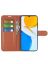 Wallet Чехол книжка с магнитом эко кожаный с карманом для карты на Huawei Honor X7 коричневый