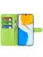 Wallet Чехол книжка с магнитом эко кожаный с карманом для карты на Huawei Honor X7 зеленый