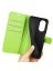 Wallet Чехол книжка с магнитом эко кожаный с карманом для карты на Huawei Honor X7 зеленый