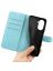 Wallet Чехол книжка с магнитом эко кожаный с карманом для карты на Huawei Nova 10 SE голубой