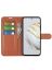 Wallet Чехол книжка с магнитом эко кожаный с карманом для карты на Huawei Nova 10 SE коричневый