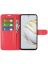 Wallet Чехол книжка с магнитом эко кожаный с карманом для карты на Huawei Nova 10 SE красный