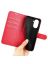 Wallet Чехол книжка с магнитом эко кожаный с карманом для карты на Huawei Nova 10 SE красный
