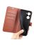 Wallet Чехол книжка с магнитом эко кожаный с карманом для карты на Huawei Nova 11i коричневый
