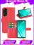 Wallet Чехол книжка с магнитом эко кожаный с карманом для карты на Huawei Nova 11i красный