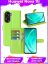 Wallet Чехол книжка с магнитом эко кожаный с карманом для карты на Huawei Nova 11i зеленый