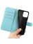 Wallet Чехол книжка с магнитом эко кожаный с карманом для карты на Huawei Nova Y61 голубой