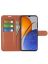 Wallet Чехол книжка с магнитом эко кожаный с карманом для карты на Huawei Nova Y61 коричневый