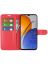 Wallet Чехол книжка с магнитом эко кожаный с карманом для карты на Huawei Nova Y61 красный
