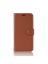 Wallet Чехол книжка с магнитом эко кожаный с карманом для карты на Huawei nova Y90 коричневый