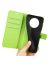 Wallet Чехол книжка с магнитом эко кожаный с карманом для карты на Huawei nova Y90 зеленый
