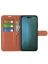 Wallet Чехол книжка с магнитом эко кожаный с карманом для карты на iPhone 14 pro max коричневый