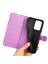 Wallet Чехол книжка с магнитом эко кожаный с карманом для карты на OnePlus Nord 2T 5G фиолетовый