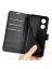 Wallet Чехол книжка с магнитом эко кожаный с карманом для карты на OPPO Reno 8T 4G черный