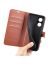 Wallet Чехол книжка с магнитом эко кожаный с карманом для карты на OPPO Reno 8T 4G коричневый