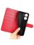 Wallet Чехол книжка с магнитом эко кожаный с карманом для карты на Realme 10 красный