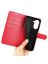 Wallet Чехол книжка с магнитом эко кожаный с карманом для карты на Realme 10 Pro красный