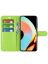 Wallet Чехол книжка с магнитом эко кожаный с карманом для карты на Realme 10 Pro+ / Realme 10 Pro plus зеленый