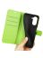 Wallet Чехол книжка с магнитом эко кожаный с карманом для карты на Realme 10 Pro зеленый