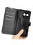 Wallet Чехол книжка с магнитом эко кожаный с карманом для карты на Realme 11 черный