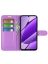Wallet Чехол книжка с магнитом эко кожаный с карманом для карты на Realme 11 фиолетовый