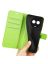 Wallet Чехол книжка с магнитом эко кожаный с карманом для карты на Realme 11 зеленый