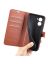 Wallet Чехол книжка с магнитом эко кожаный с карманом для карты на Realme C33 коричневый