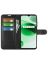 Wallet Чехол книжка с магнитом эко кожаный с карманом для карты на Realme C35 / Реалми С35 черный