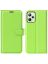 Wallet Чехол книжка с магнитом эко кожаный с карманом для карты на Realme C35 / Реалми С35 зеленый