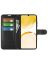Wallet Чехол книжка с магнитом эко кожаный с карманом для карты на Realme C53 черный