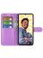 Wallet Чехол книжка с магнитом эко кожаный с карманом для карты на Realme C55 фиолетовый