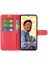 Wallet Чехол книжка с магнитом эко кожаный с карманом для карты на Realme C55 красный