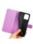 Wallet Чехол книжка с магнитом эко кожаный с карманом для карты на Samsung Galaxy M33 фиолетовый