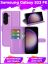 Wallet Чехол книжка с магнитом эко кожаный с карманом для карты на Samsung Galaxy S23 FE фиолетовый