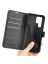 Wallet Чехол книжка с магнитом эко кожаный с карманом для карты на Samsung Galaxy S23 Ultra черный