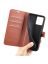 Wallet Чехол книжка с магнитом эко кожаный с карманом для карты на Vivo Y35 коричневый