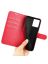 Wallet Чехол книжка с магнитом эко кожаный с карманом для карты на Vivo Y35 красный