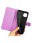 Wallet Чехол книжка с магнитом эко кожаный с карманом для карты на WIKO T10 фиолетовый